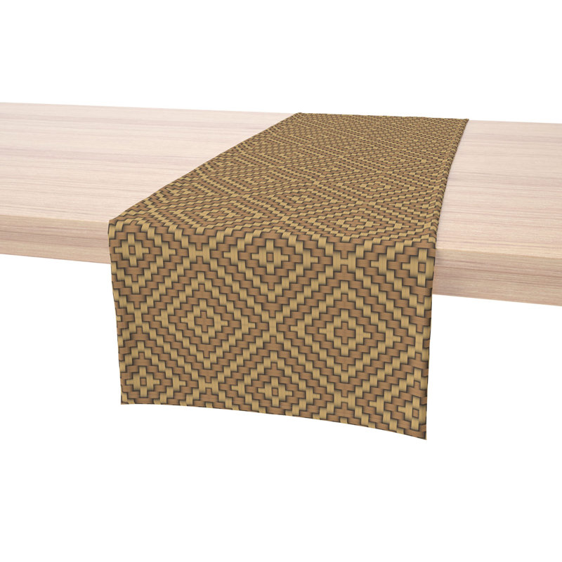 Wall Street Geometric Table Runner, 108" x 14"