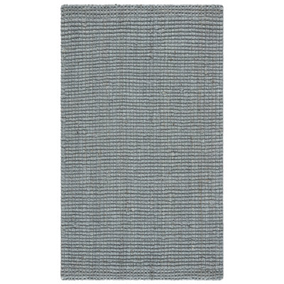 Aneicia Natural Fiber Hand Woven Jute Solid Color Rug