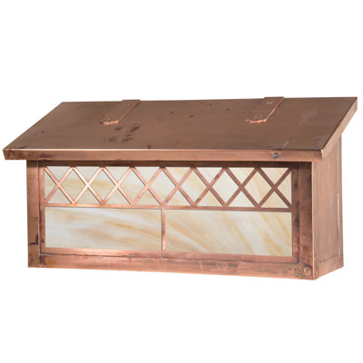 Boîte aux lettres murale en laiton 17 po x 8 po Milania