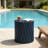 Modern Outdoor Table with Fluted Design