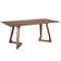 Stipe Walnut Solid Wood Dining Table