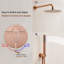 Système de douche complet avec valve brute Calder-98304577