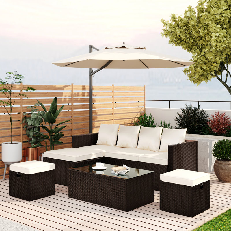 Ailanie 4 - Person Patio Conversation Set
