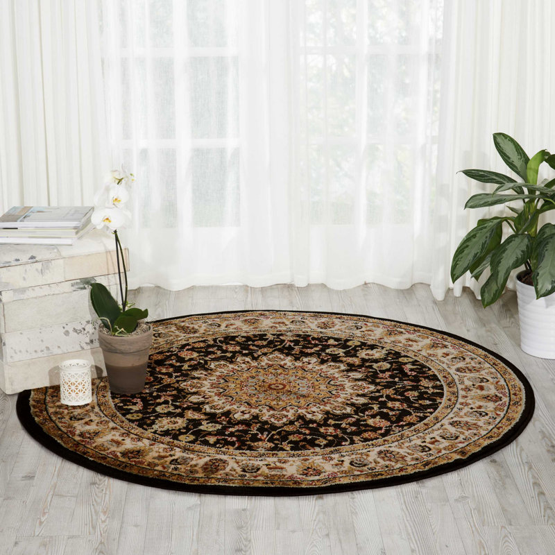 Mirando Oriental Indoor Rug, Round 5'3"
