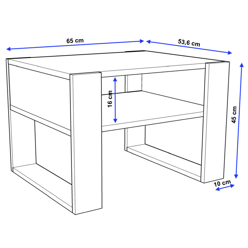 Kula Sled Coffee Table with Storage