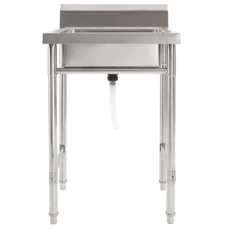 Belfry Kitchen Mitzi 600mm W Single Bowl Steel Kitchen Sink