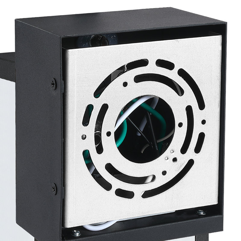 Iron Wall Light with GFCI Outlets