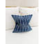 Housse de coussin carrée indigo Nira