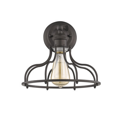 Appliquee à bras 1 lumières industrial Gingrich