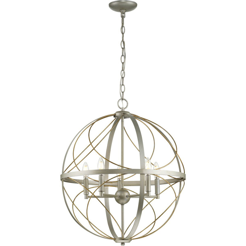 Stacy 5 - Light Single Pendant, Silver