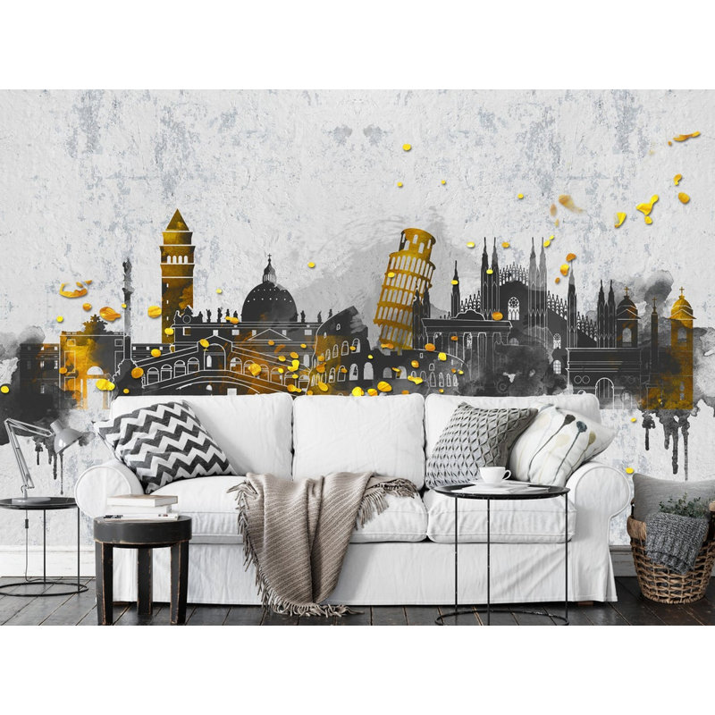 Papier peint amovible Silhouette, L 98,04 po x l 150 po
