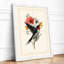 Bird Among Flowers Botanical - Framed Print-1420396681-1420396684