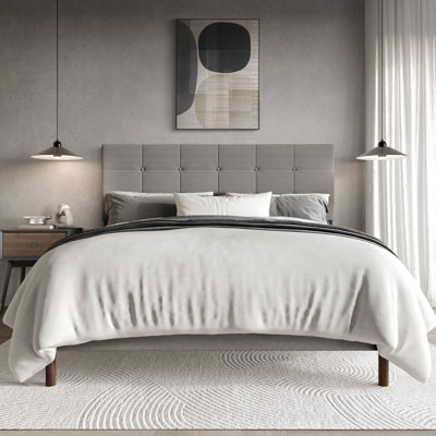 Linen Platform Bed 