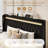 Modern Diamond-Tufted Upholstered Bed Frame With RGB LED Lights, USB Charging Ports & Wingback Headboard-1506992541-1506992537