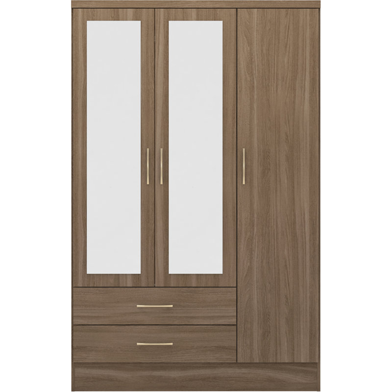 Cascio 3 Door Wardrobe, Rustic Oak Effect