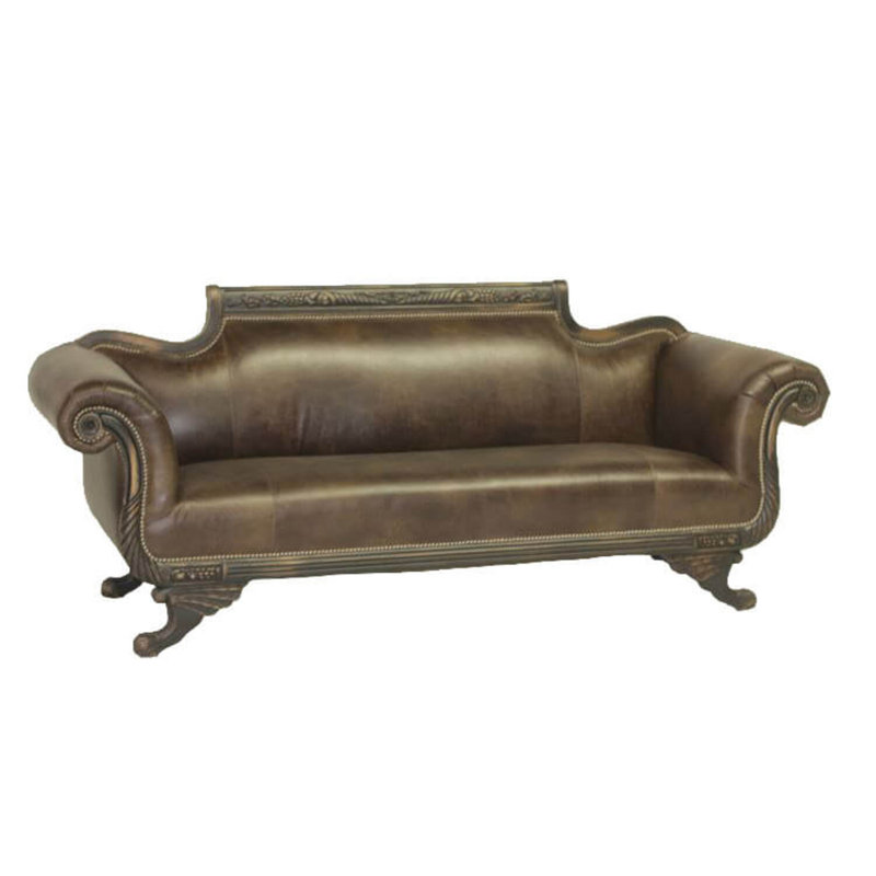 Duncan Sofa, Bella Chocolate Performance Velvet, French Dark Cherry, Natural
