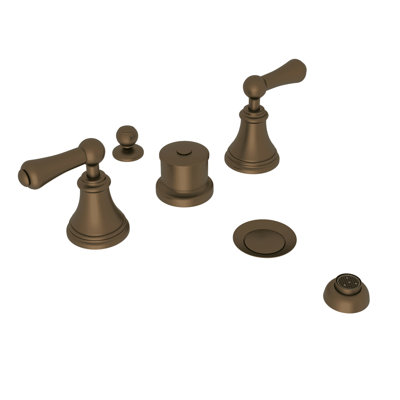 Robinet de bidet à 5 trous avec poignées Georgian Era