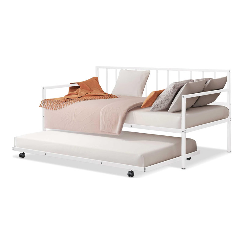 Bentaley Daybed With Trundle, White