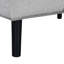 Futon canapé Biscuit capitonné dossier 1pc canapé réglable accoudoirs convertible en canapé-lit
