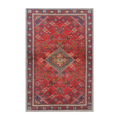 Tapis rouge à motif sud-ouest