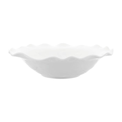 2-Piece White Melamine Serving Bowl