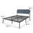Upholstered Metal Standard Bed