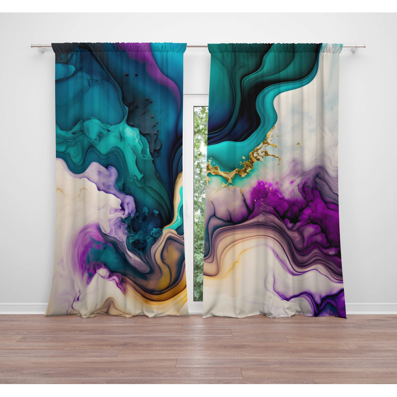 Rideau en polyester Diamantoula, L 40 po x L 61 po