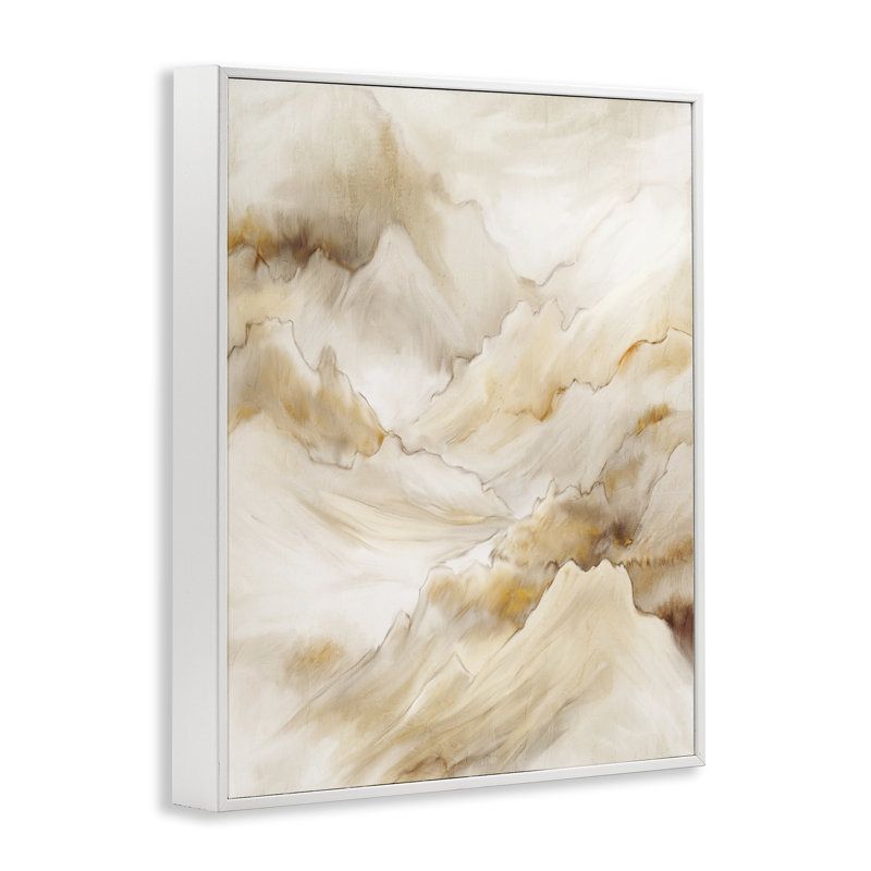 Giclée encadrée par Neutral Land Flow, design par Kim Allen, Giclée encadrée blanc bord de mer, H 20 po x l 16 po