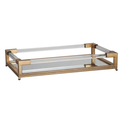Plateau rectangulaire en miroir