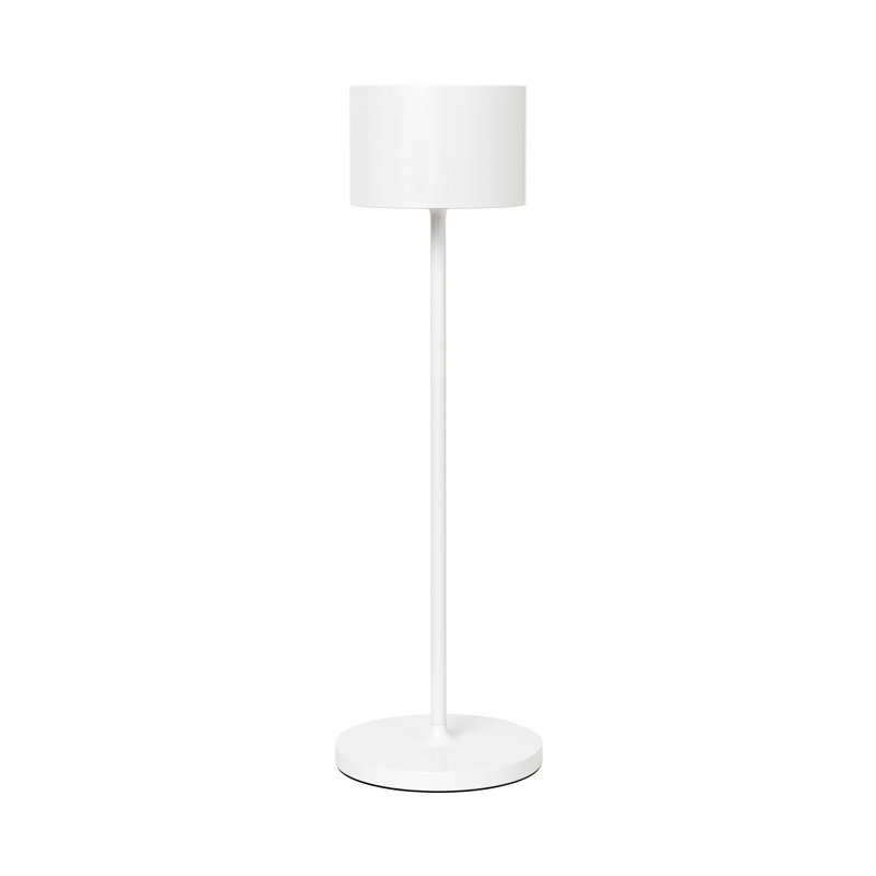 Farol Metal Buffet Lamp, White