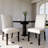 Parsons Dining Chairs with Nailhead Trim, Breathable PU Leather High Back Kitchen Chairs-1840521167