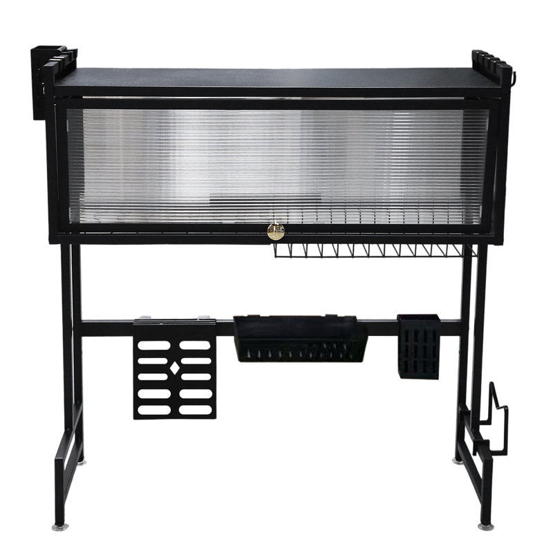 Over The Sink Dish Drying Rack Kitchen Sink Shelf Dish Rack with Cover