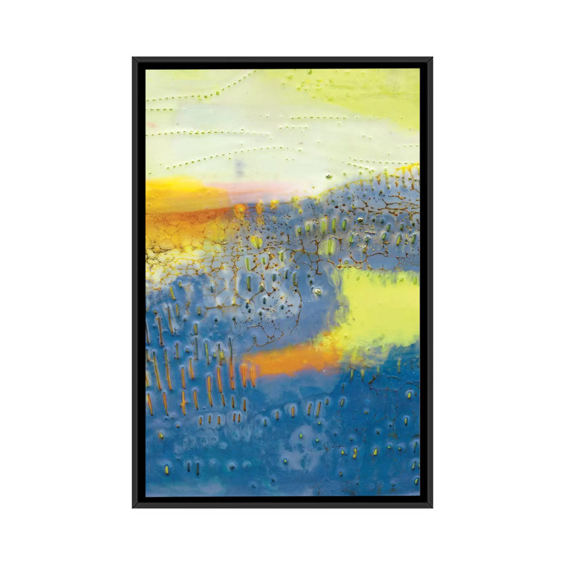 Concord II - Wrapper, impression sur toile, H 26 po x l 18 po x P 1,5 po, Toile avec cadre noir, Pas de tapis