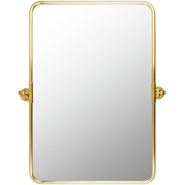 Heritage Framed Round Mirror - Gold Leaf - Wood - 17 / 19 - Simple & Modern Designs - Oval and Round Mirrors