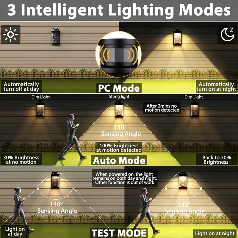 Matte Black Integrated LED Outdoor Sconce