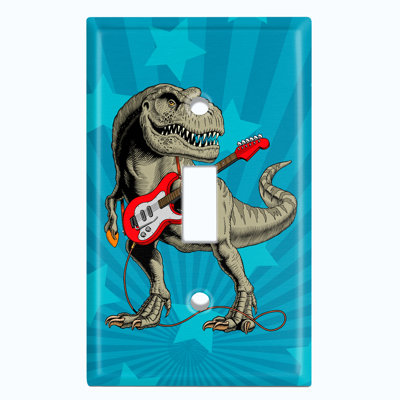 Plaque murale d'interrupteur à bascule Dinosaur T-Rex