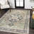 Maris Ornate Medallion Machine-Washable Green/Tan/Blue Rug-1257386710