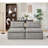 Modern Chenille Modular Sectional Sofa with Neck & Lumbar Pillows-1247353290