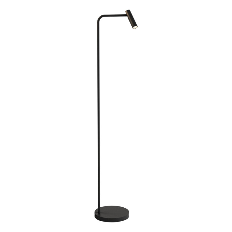 Enna LED Task Floor Lamp, Matt Black