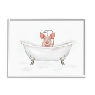 " Country Pig Cute Bathtub " by Ziwei Li
