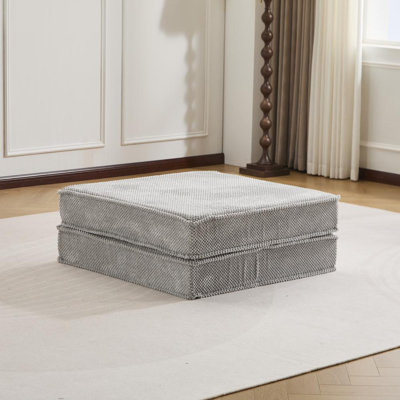 Single Ottoman (Light Gray)