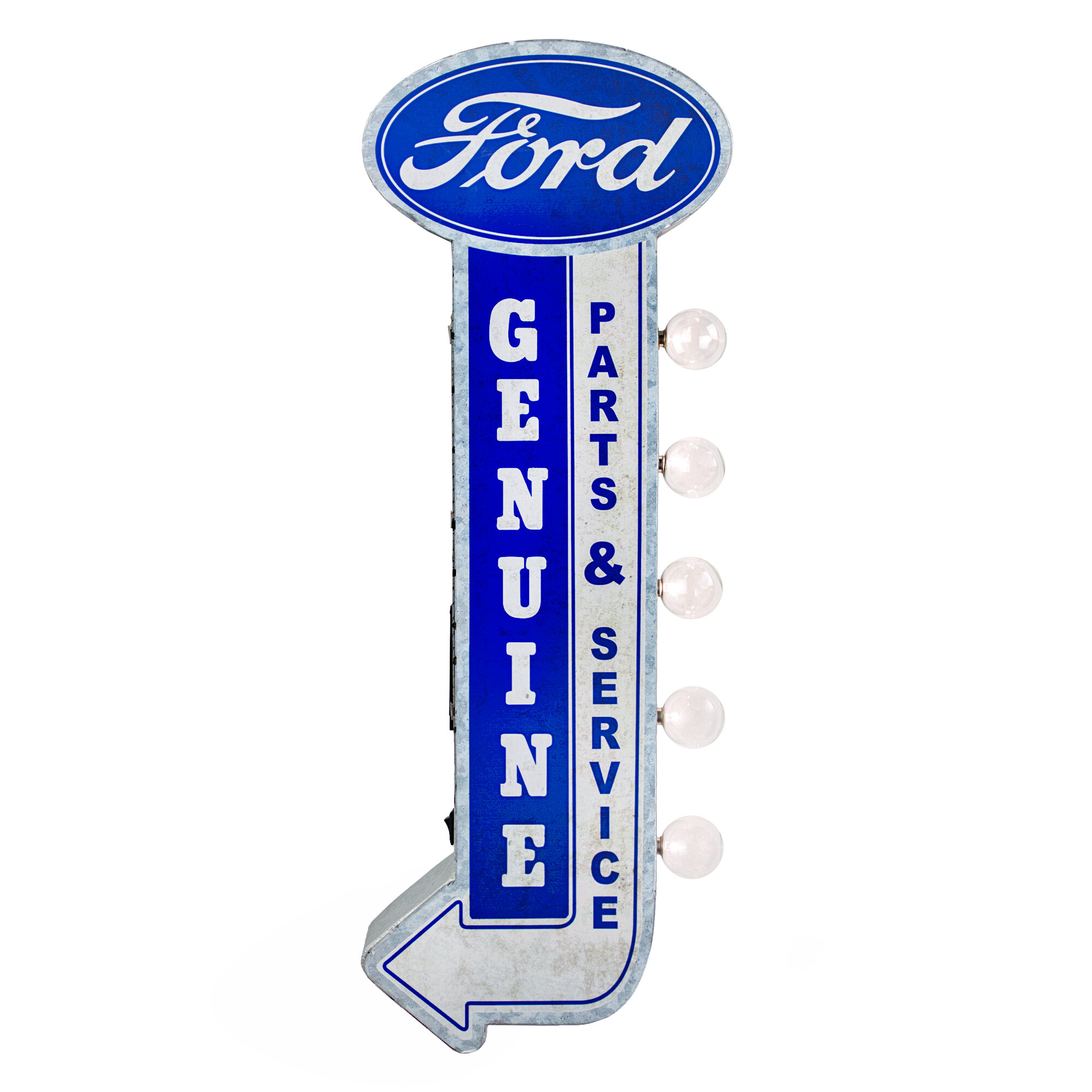 NEW! Vintage Style Ford Logo Metal Wall Thermometer Garage Man Cave Decor  12