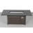 Rectangle Aluminum Propane Fire Pit Table with Hidden Fuel Tank-1199852176