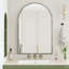 Miroir mural arqué - Miroir de meuble-lavabo élégant pour salle de bain, salon et chambre à coucher, décoration encadrée durable-198026518
