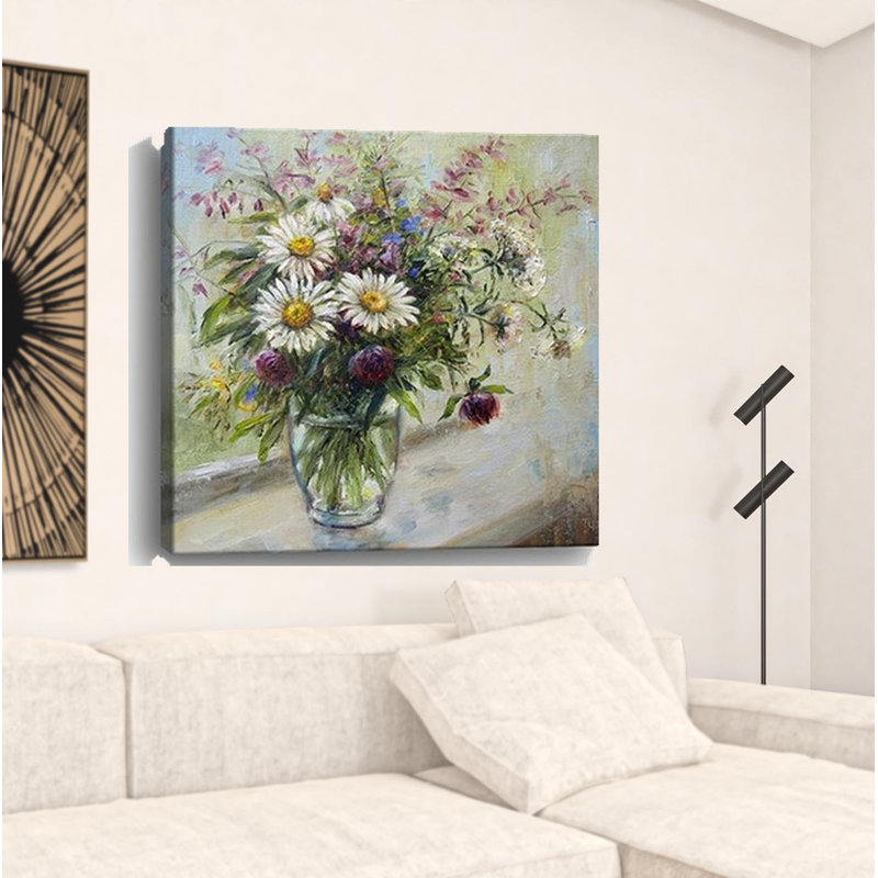 Joli vase de fleurs, art mural sans cadre
