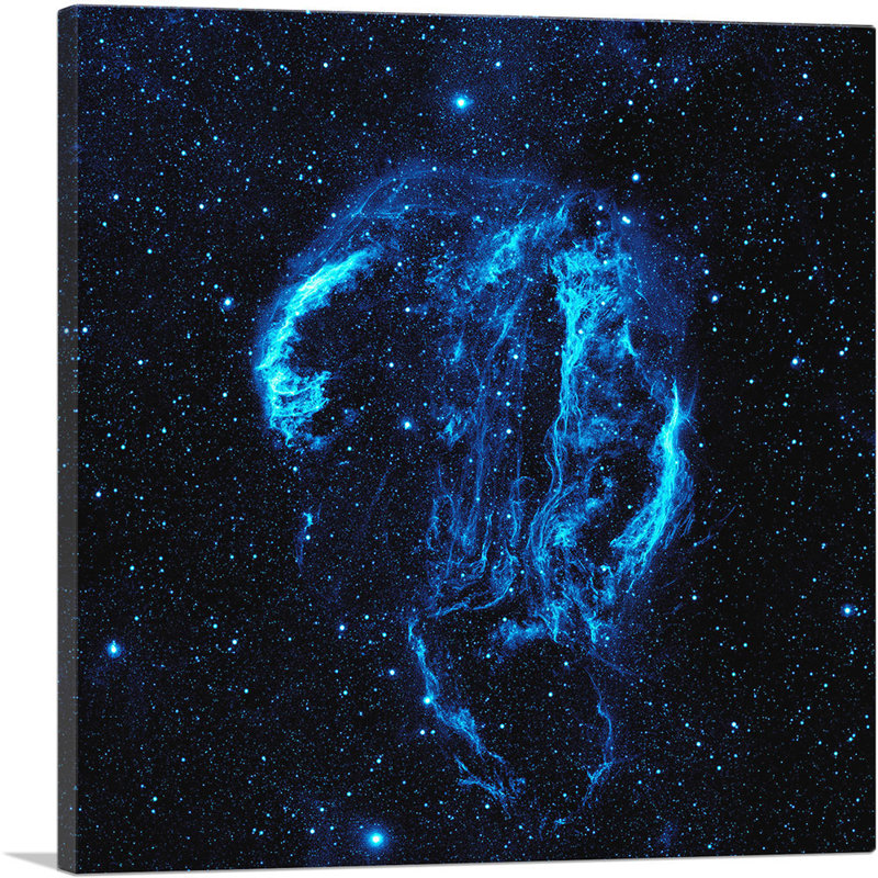 Cygnus Loop Nebula Hubble Telescope Nasa, reproduction d'art sur toile tendue, H 26 po x l 26 po x P 1,5 po