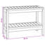 Solid Wood Bathroom Shelves
