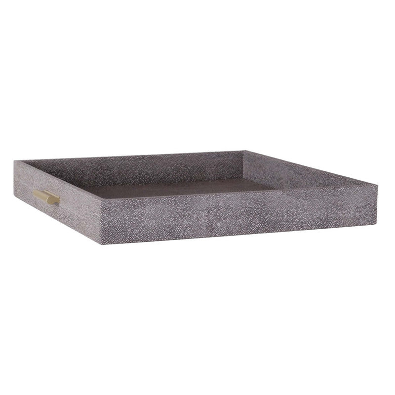Decorative Tray, Slate, 2.50" H x 18" W x 18" D