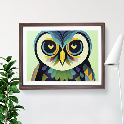 Bold Abstract Owl Vol.3 - Framed Print