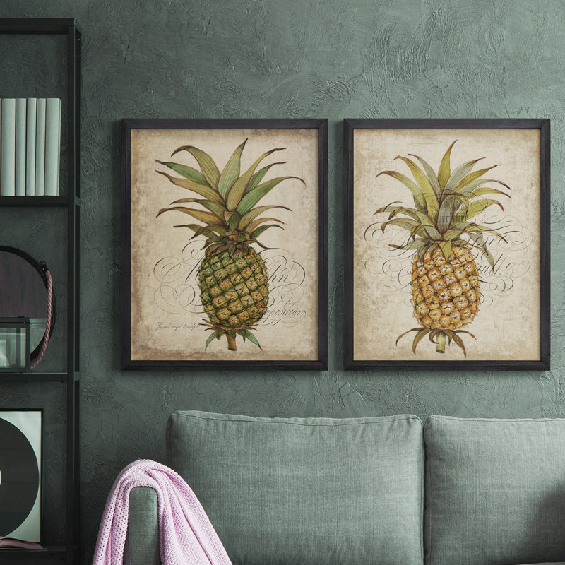 " Pineapple Study I " 2 - Pieces